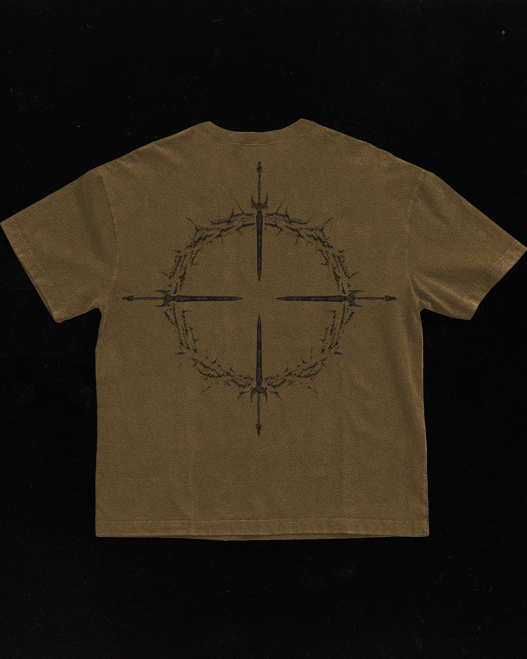 CROSS-HAIR - TAN 499 - HEAVY TEE