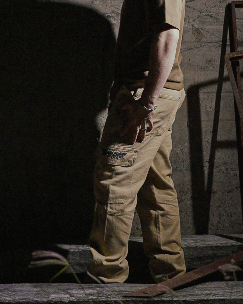 INSIGNIA CARGO JEANS - SAND