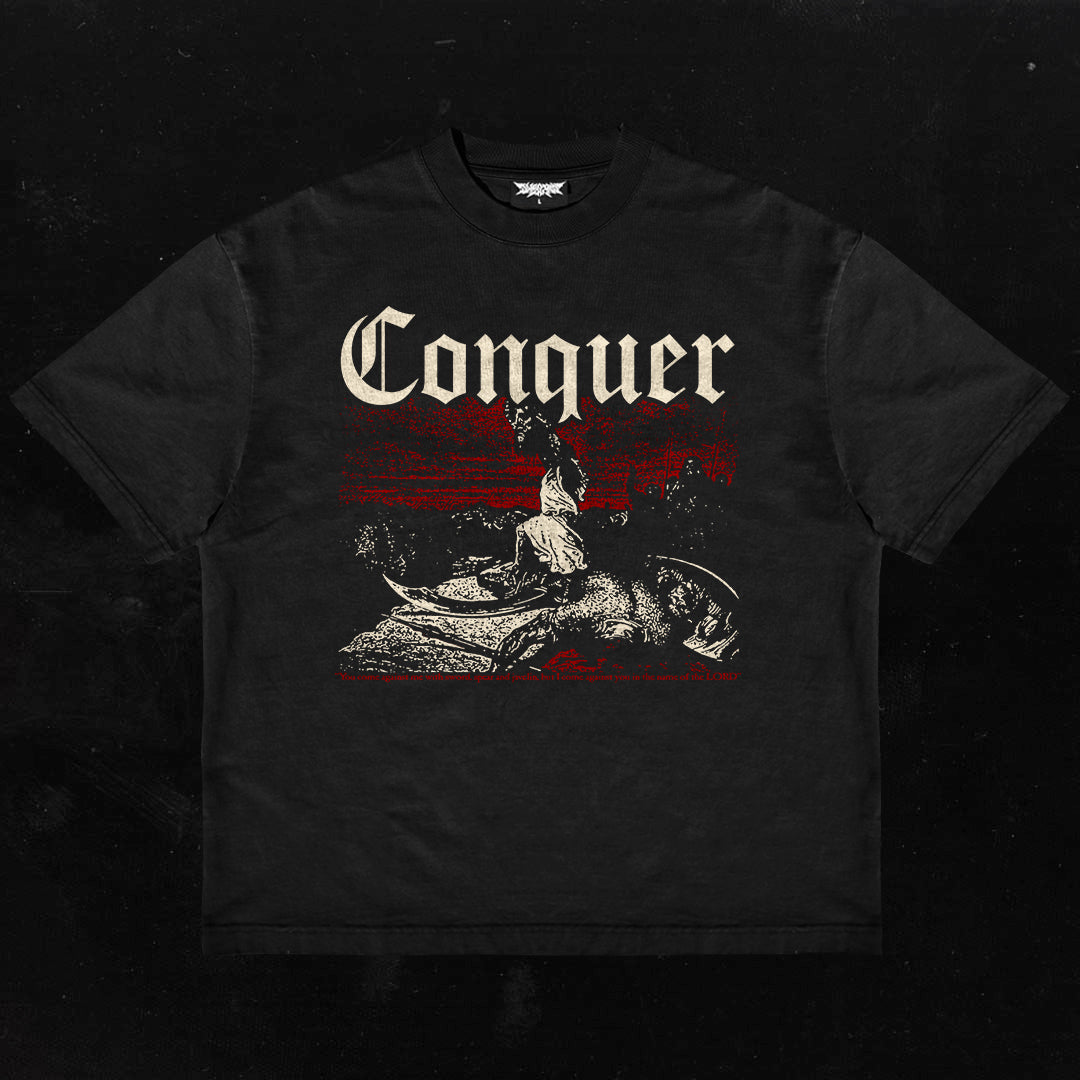CONQUER - VINTAGE - HEAVY TEE