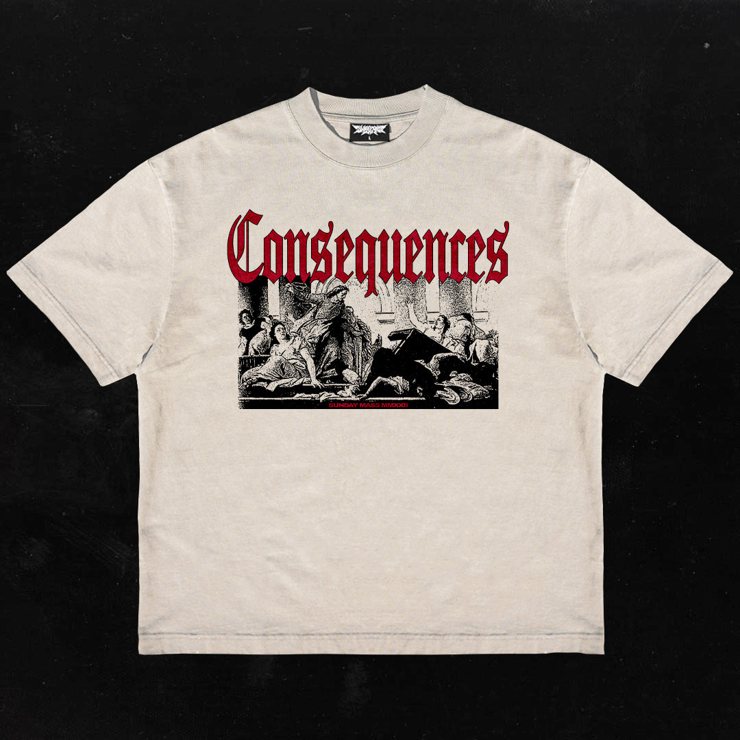 CONSEQUENCES - BONE - HEAVY TEE